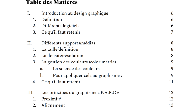 Graphisme et Indesign